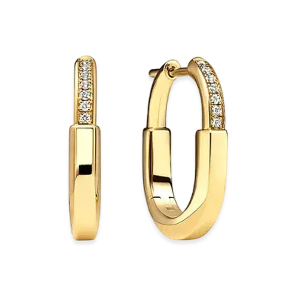 Tiffany & Co. Tiffany Rock Small Earrings with Diamonds "Yellow Gold"