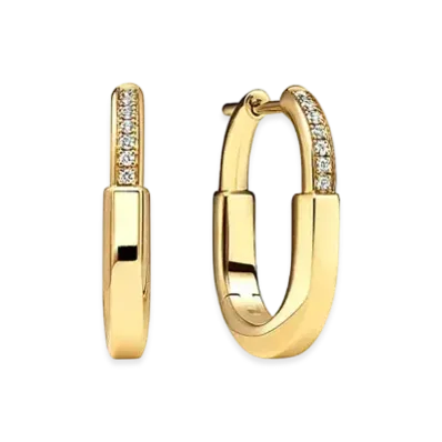 Tiffany & Co. Tiffany Rock Small Earrings with Diamonds "Yellow Gold"