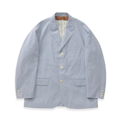 visvim Bowen Blazer Seersucker "Blue"