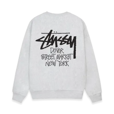 Stussy Stock DSM New York Crew 2024 "Ash Heather"