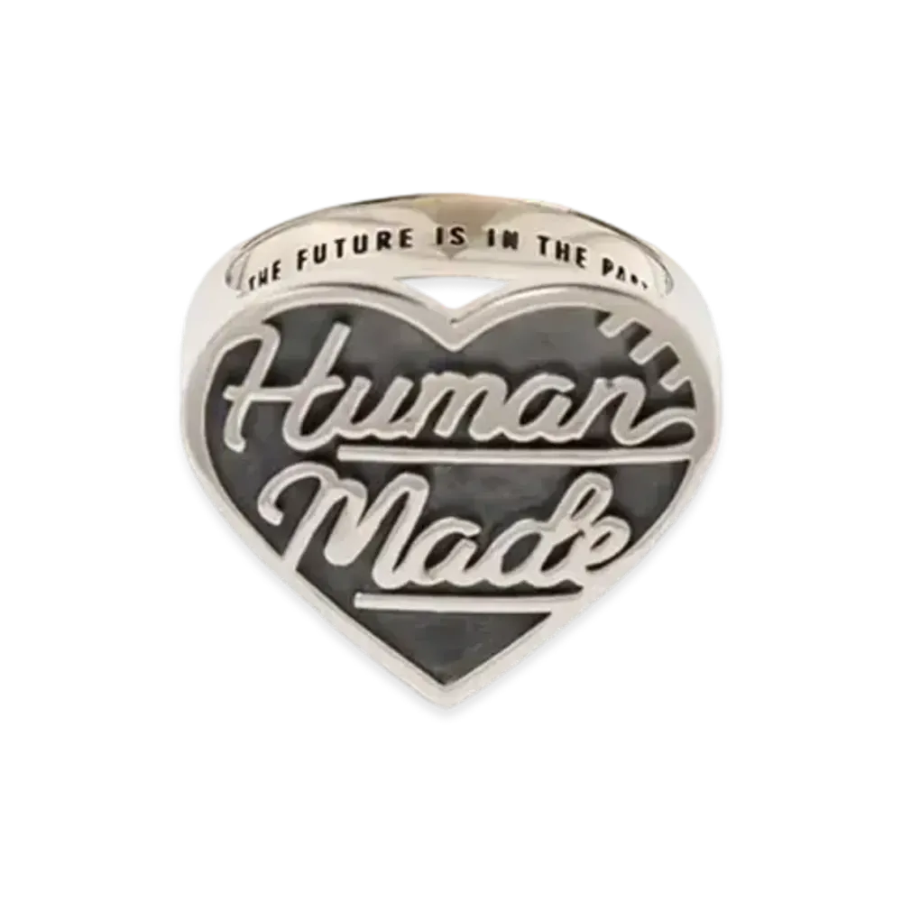 HUMAN MADE Heart Silver Ring "Black"