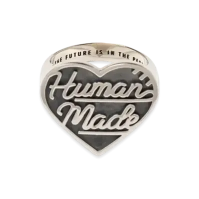HUMAN MADE Heart Silver Ring "Black"