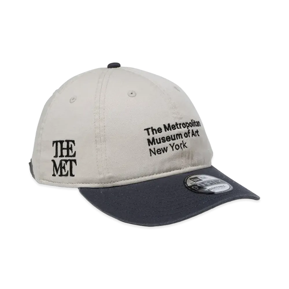 NEW ERA x The Met 9Thirty Leather Strap "Stone/Dark Graphite"