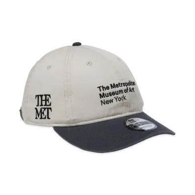 NEW ERA x The Met 9Thirty Leather Strap "Stone/Dark Graphite"