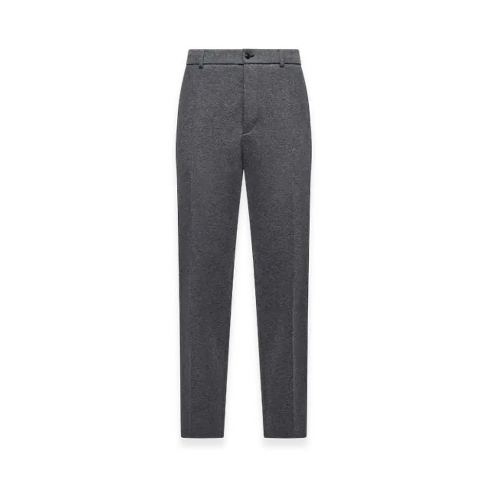 MONCLER Cotton Blend Tailored Trousers "Grey"