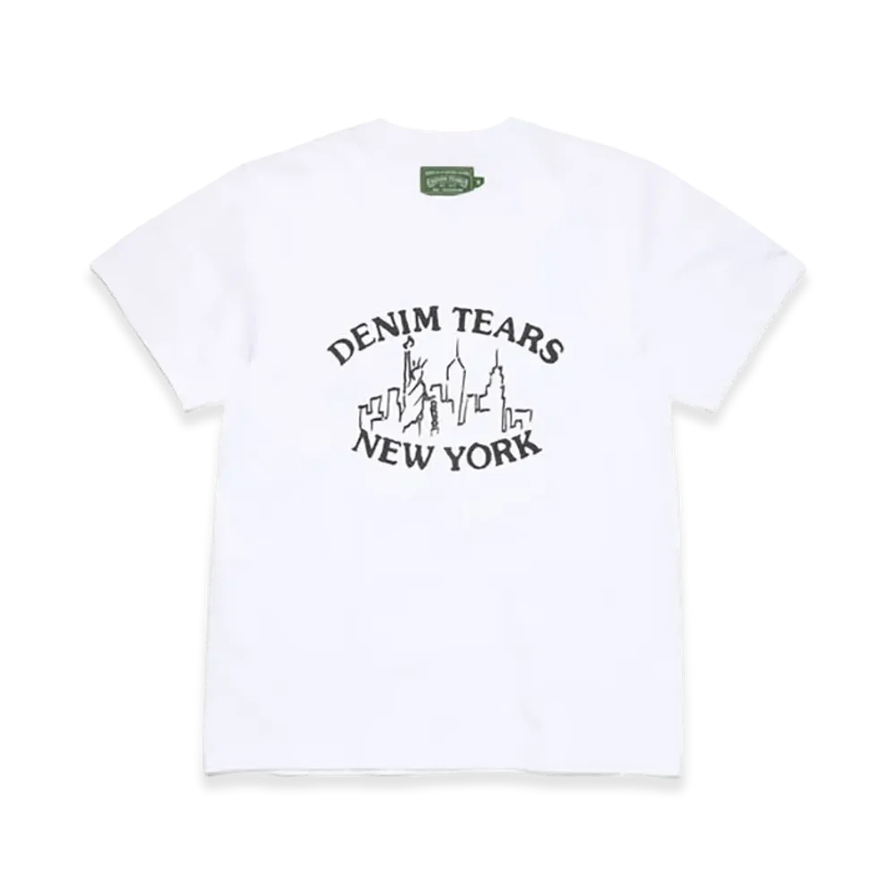 DENIM TEARS Skyline Tee "White"