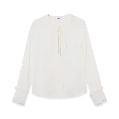 CELINE Blouse Romy Shirt "Ivory"