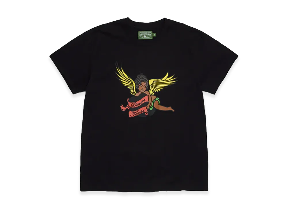 DENIM TEARS Black Cherub Tee "Black"
