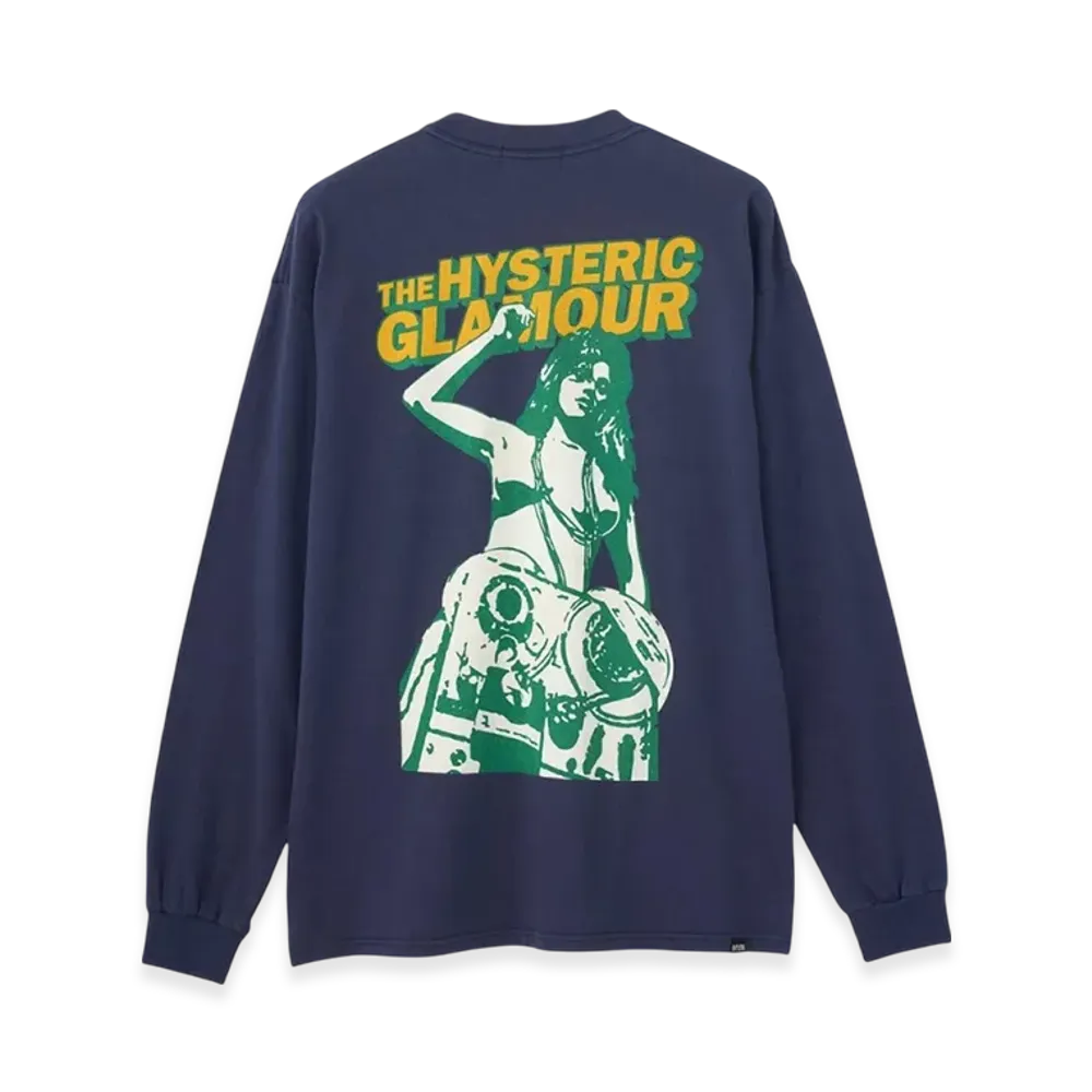 HYSTERIC GLAMOUR Reel To Reel T-Shirt "Navy"