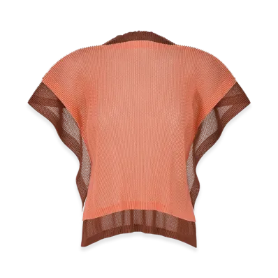 PLEATS PLEASE ISSEY MIYAKE Mist June "Coral/Terracotta"