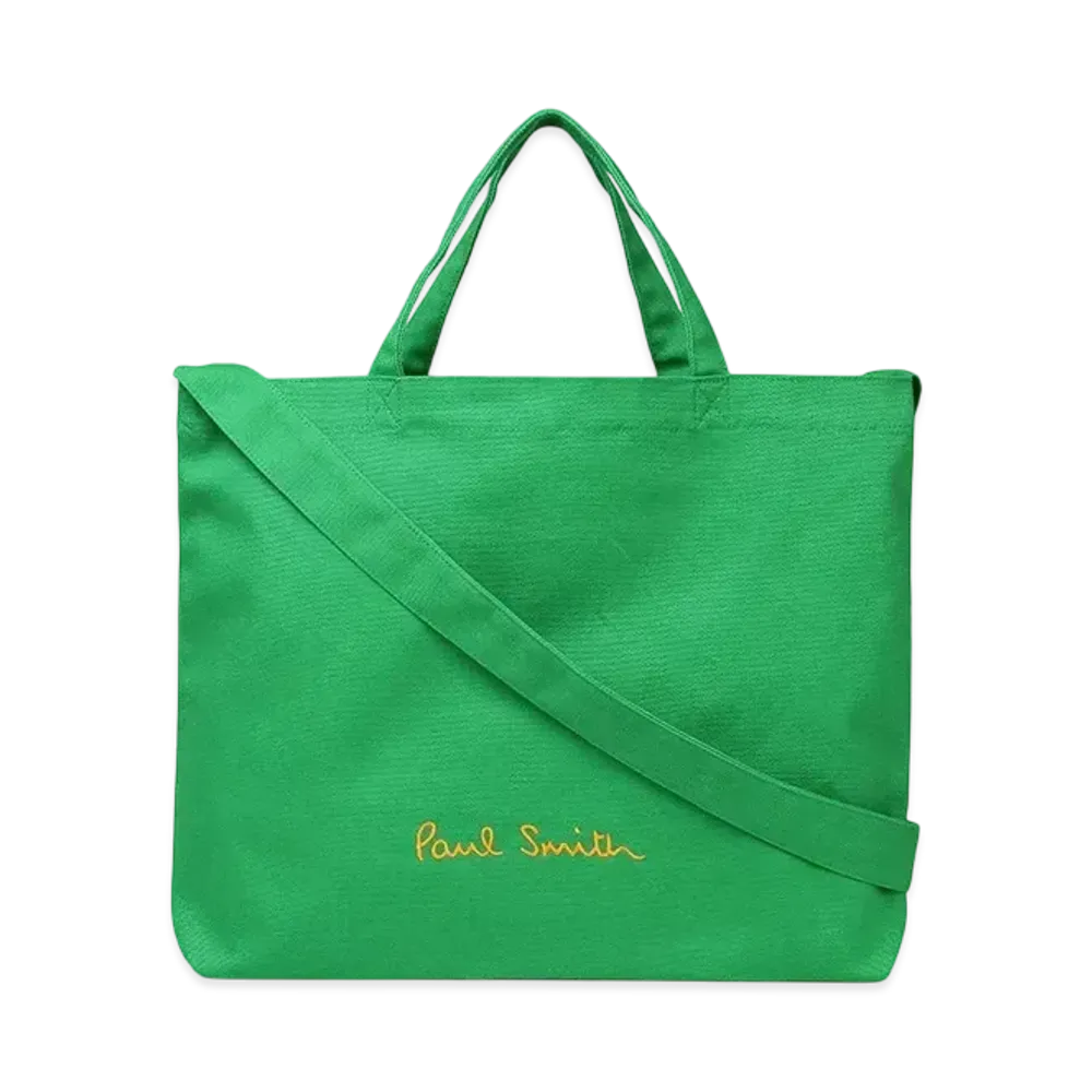 Paul Smith Logo Pop Color Tote Bag "Green"