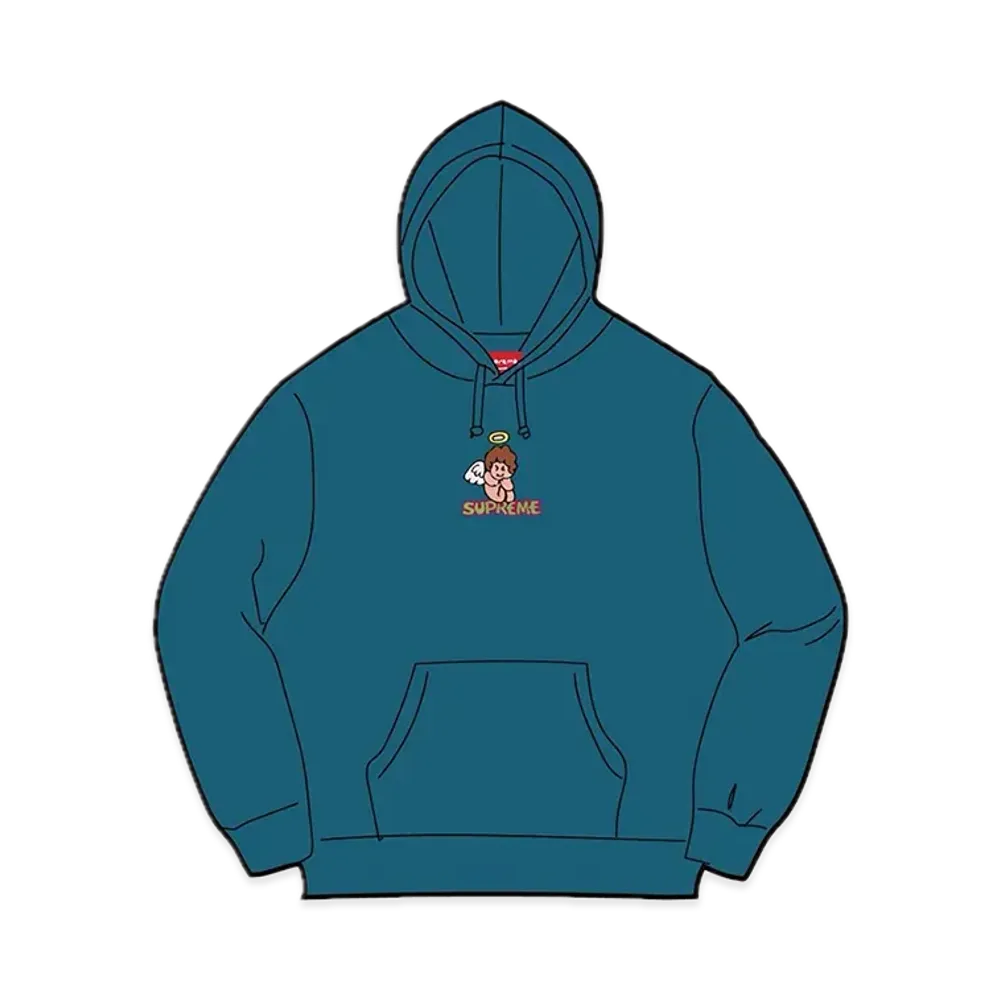 Supreme Angel Hooded Sweatshirt "Marine Blue"