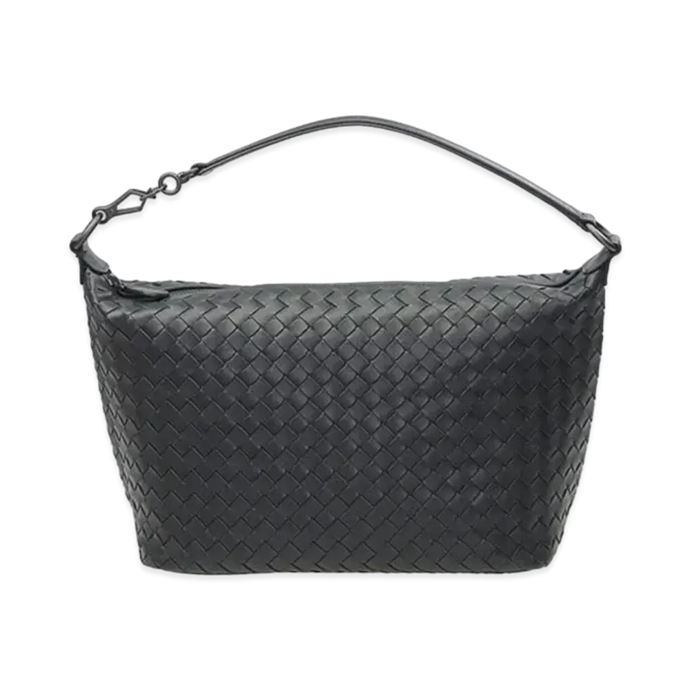 Bottega Veneta Lambskin Hand Bag "Dark Grey"
