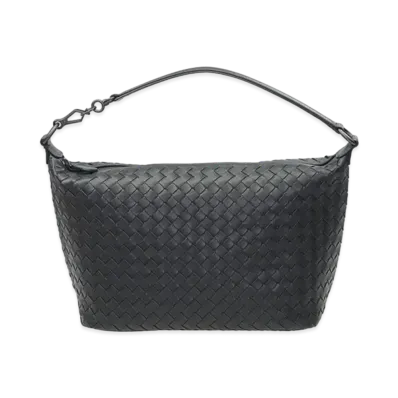 Bottega Veneta Lambskin Hand Bag "Dark Grey"