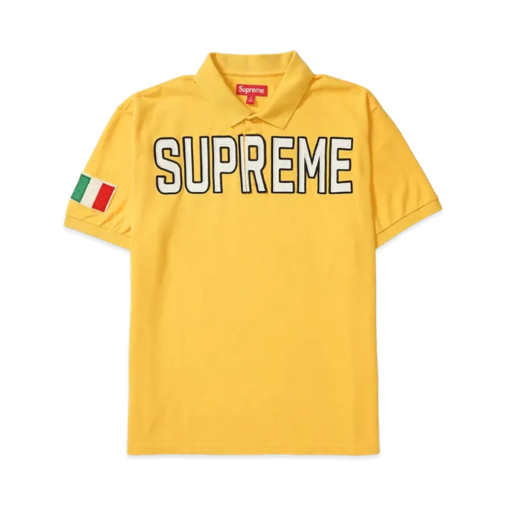 Supreme Twill Applique Polo "Yellow"