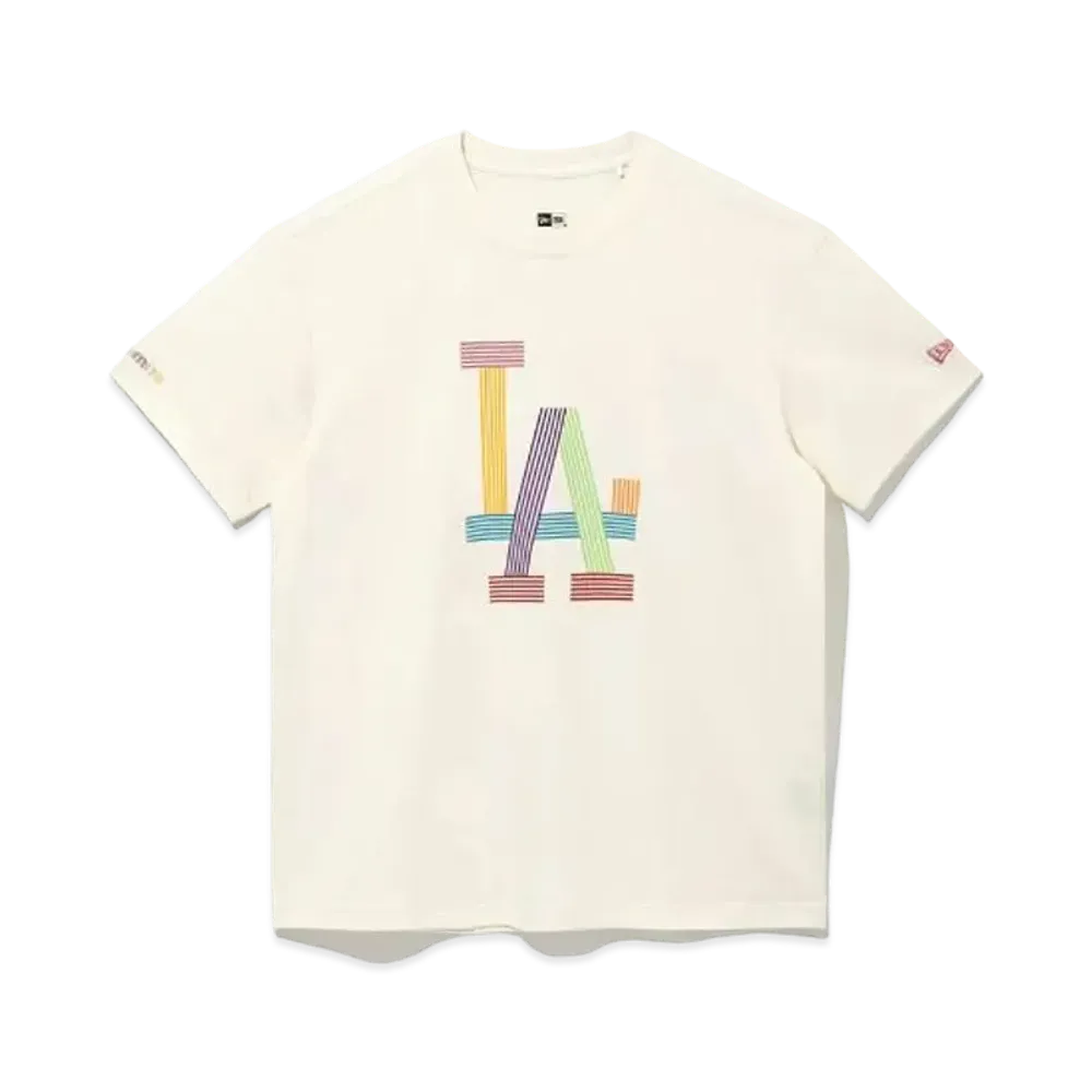 NEW ERA BTS x MLB Dynamite Los Angeles Dodgers Performance Tee "Ivory"