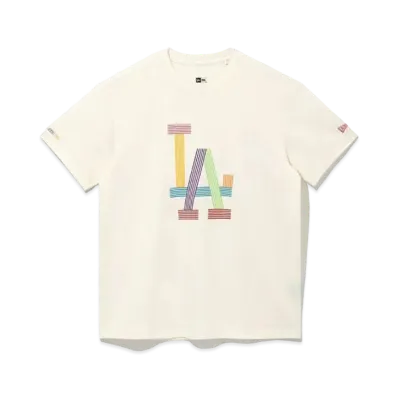 NEW ERA BTS x MLB Dynamite Los Angeles Dodgers Performance Tee "Ivory"