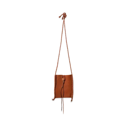 Needles x AMARILLO Braided Neck Pouch - Deerskin "Brown"