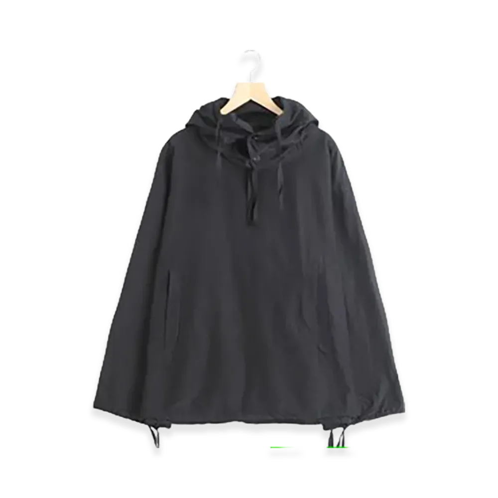 COMOLI Ripstop Smock Parka "Black"