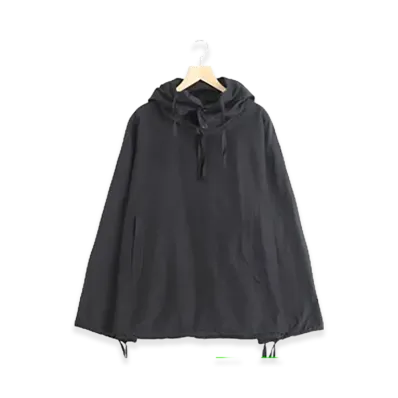 COMOLI Ripstop Smock Parka "Black"