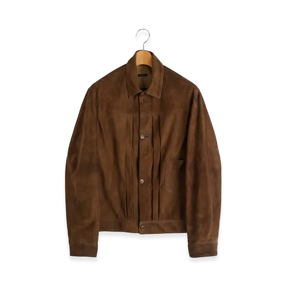 COMOLI Suede Type-1st "Brown"