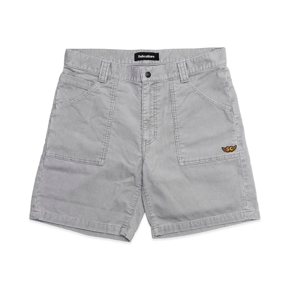 SubCulture 2026 Corduroy Shorts "Light Gray"