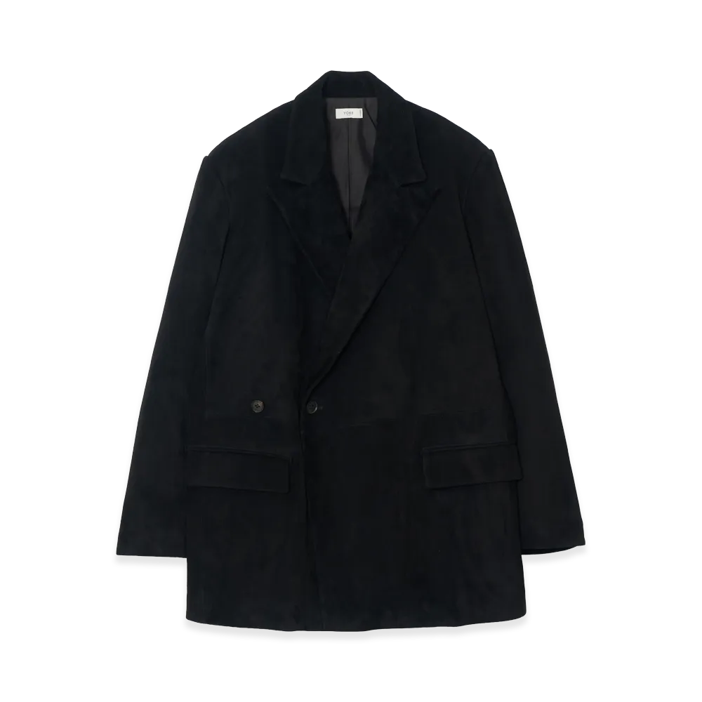 YOKE Goat Suede Jacket "Black"