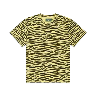 DENIM TEARS Zebra Print Tee "Yellow"
