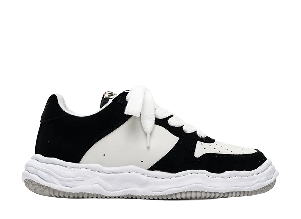 Maison MIHARA YASUHIRO WAYNE OG Sole Suede Low-top Sneaker "Black/White"