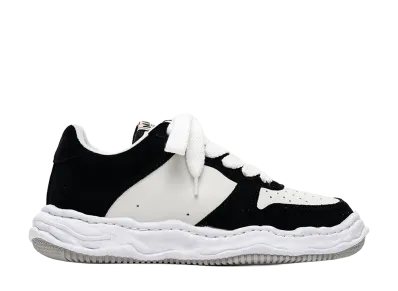 Maison MIHARA YASUHIRO WAYNE OG Sole Suede Low-top Sneaker "Black/White"