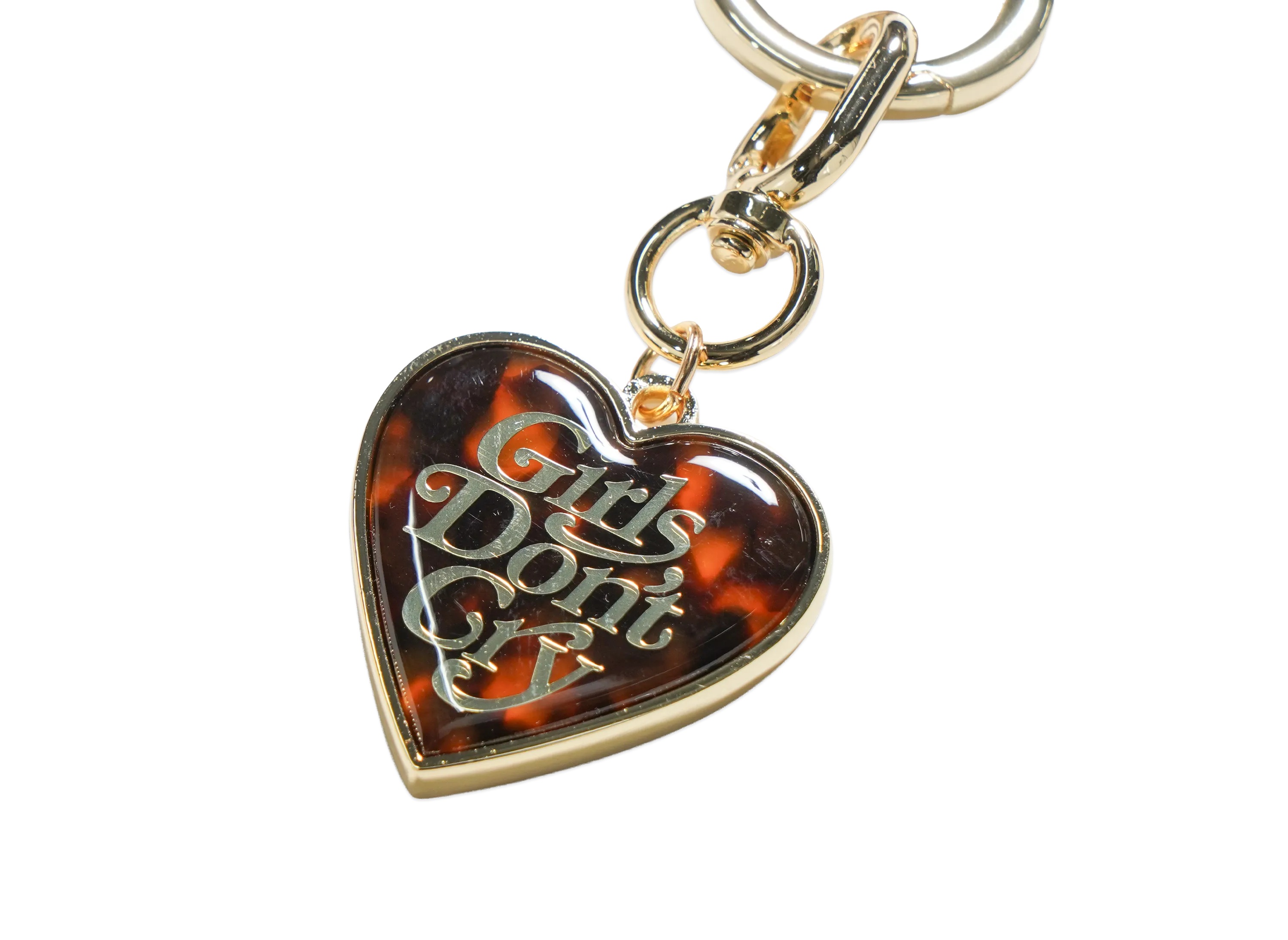 Girls Don't Cry Tortoiseshell Pattern Keyring Girls Don't Cry Tortoiseshell Pattern Keyring
