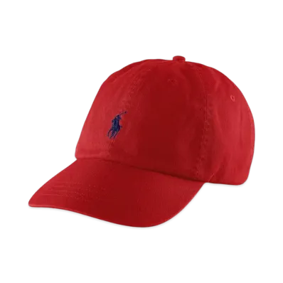 Polo Ralph Lauren Cotton Chino Baseball Cap "Red"