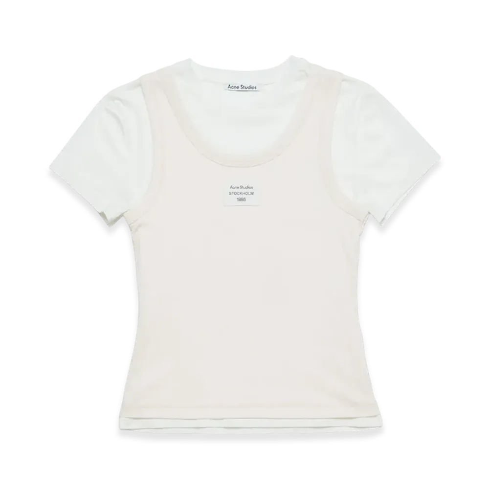 Acne Studios Layered T-Shirt "Off White"