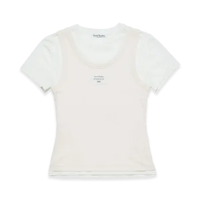 Acne Studios Layered T-Shirt "Off White"