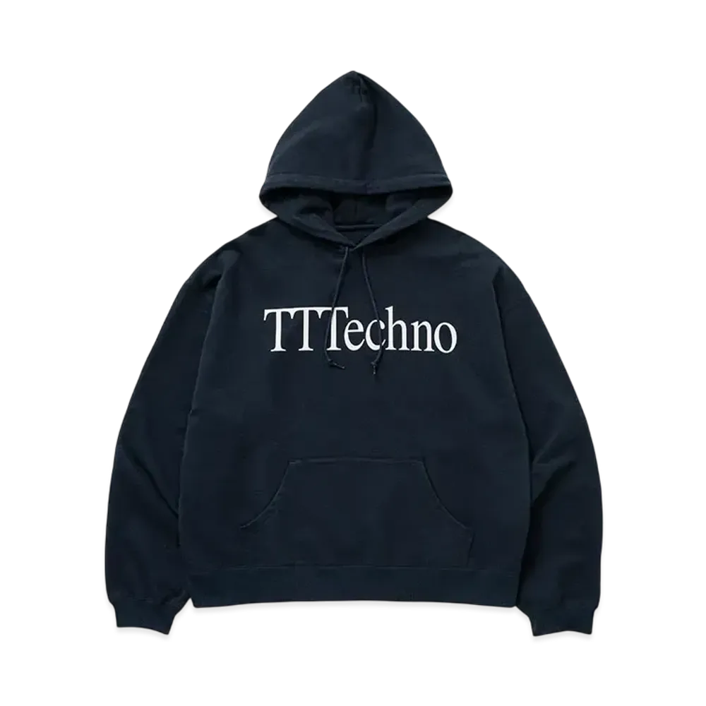 TTT MSW x ICE & TECHNO Logo Hoodie "Navy"