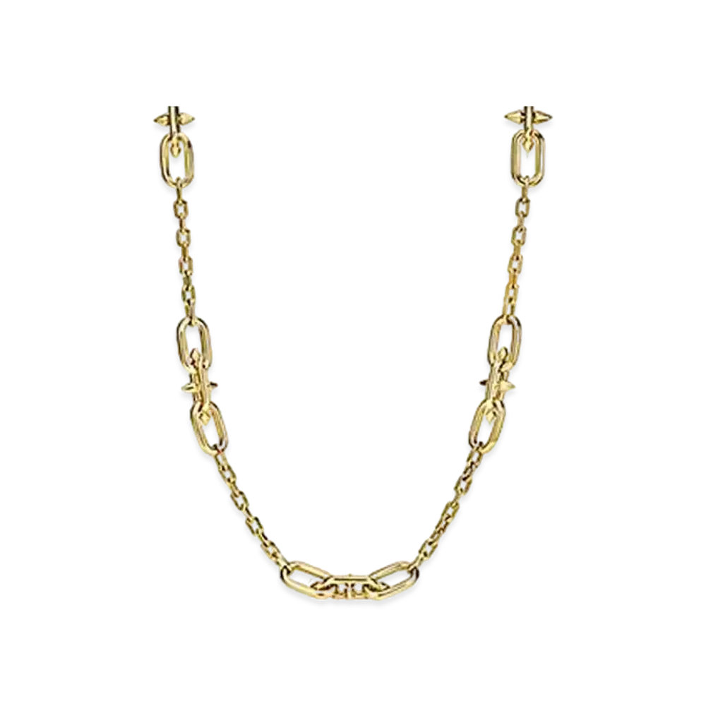 Tiffany & Co. Titan by Pharrell Williams Medium Link Station Necklace "Yellow Gold/Diamond"