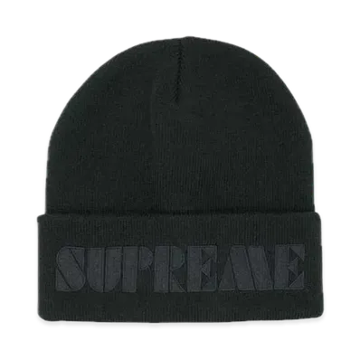 Supreme Stencil Beanie "Black"