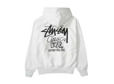 Stussy Classic Gear Hoodie "Ash Heather"