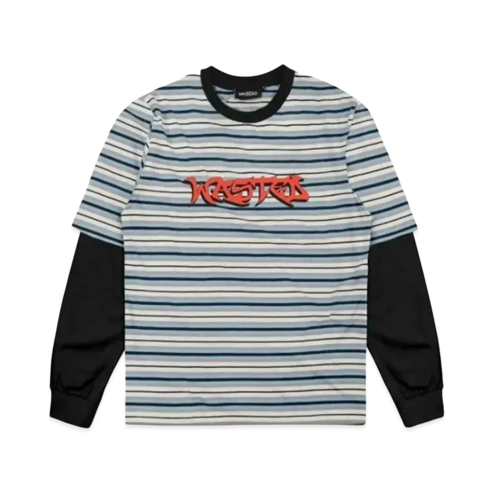 WASTED PARIS T-Age Stripes Savage "Blue"
