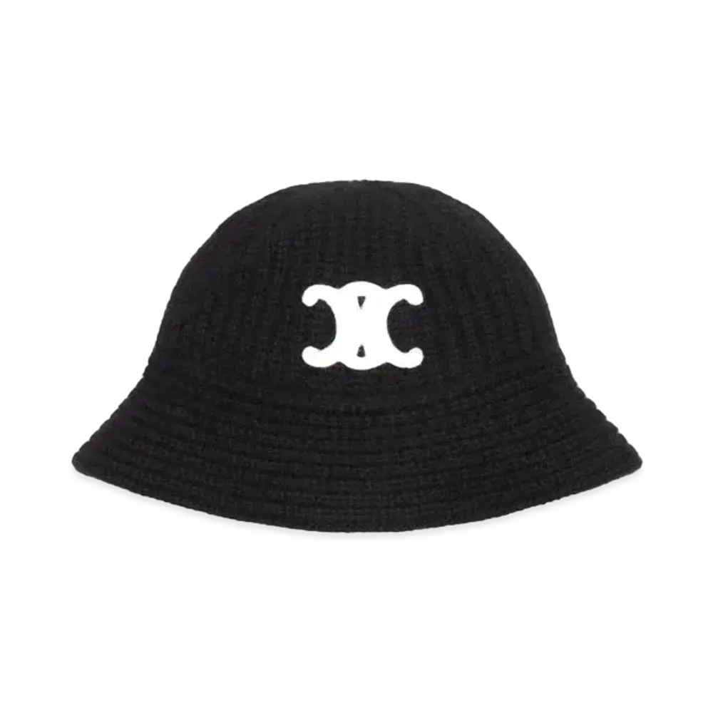 CELINE Seamless Cashmere Bucket Hat "Black"