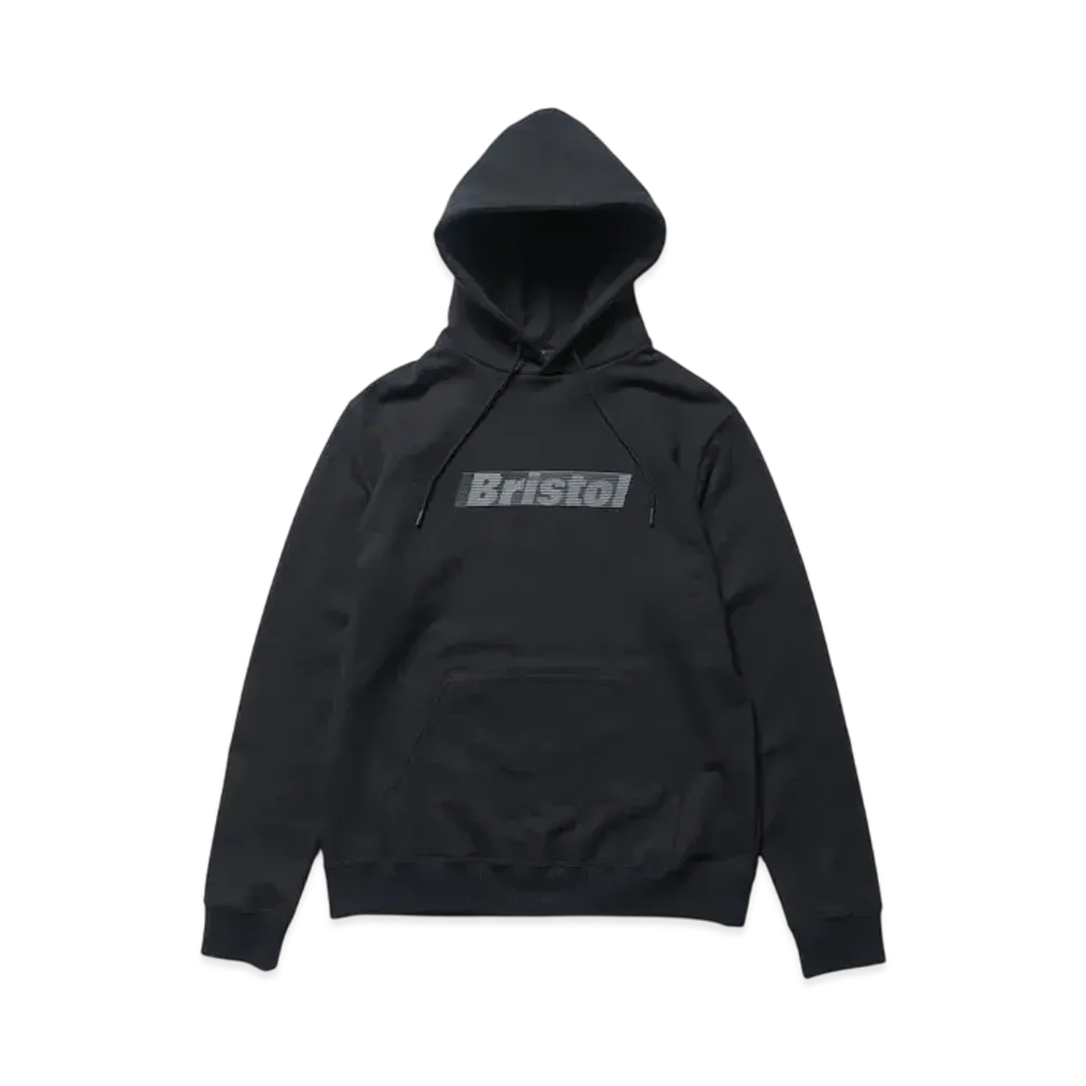 F.C.Real Bristol Effect Line Logo Team Sweat Hoodie "Black"