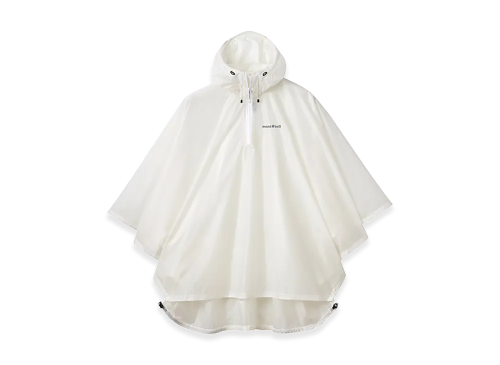 mont-bell Trekking Rain Poncho "White"