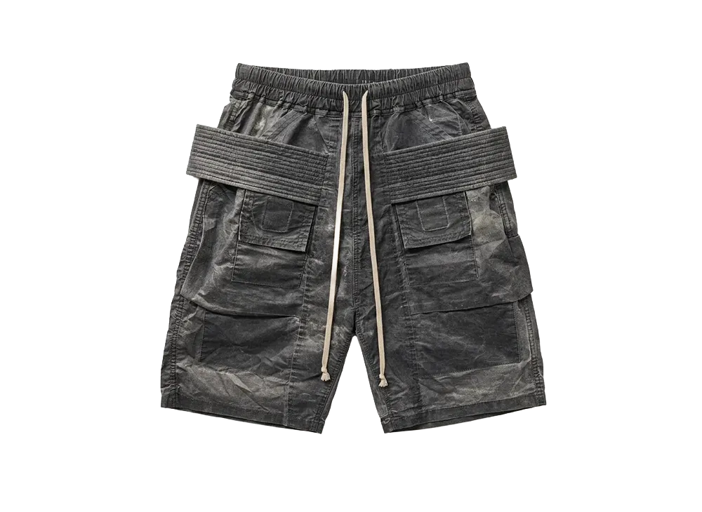 Rick Owens DRKSHDW Creatch Cargo Shorts "Black"