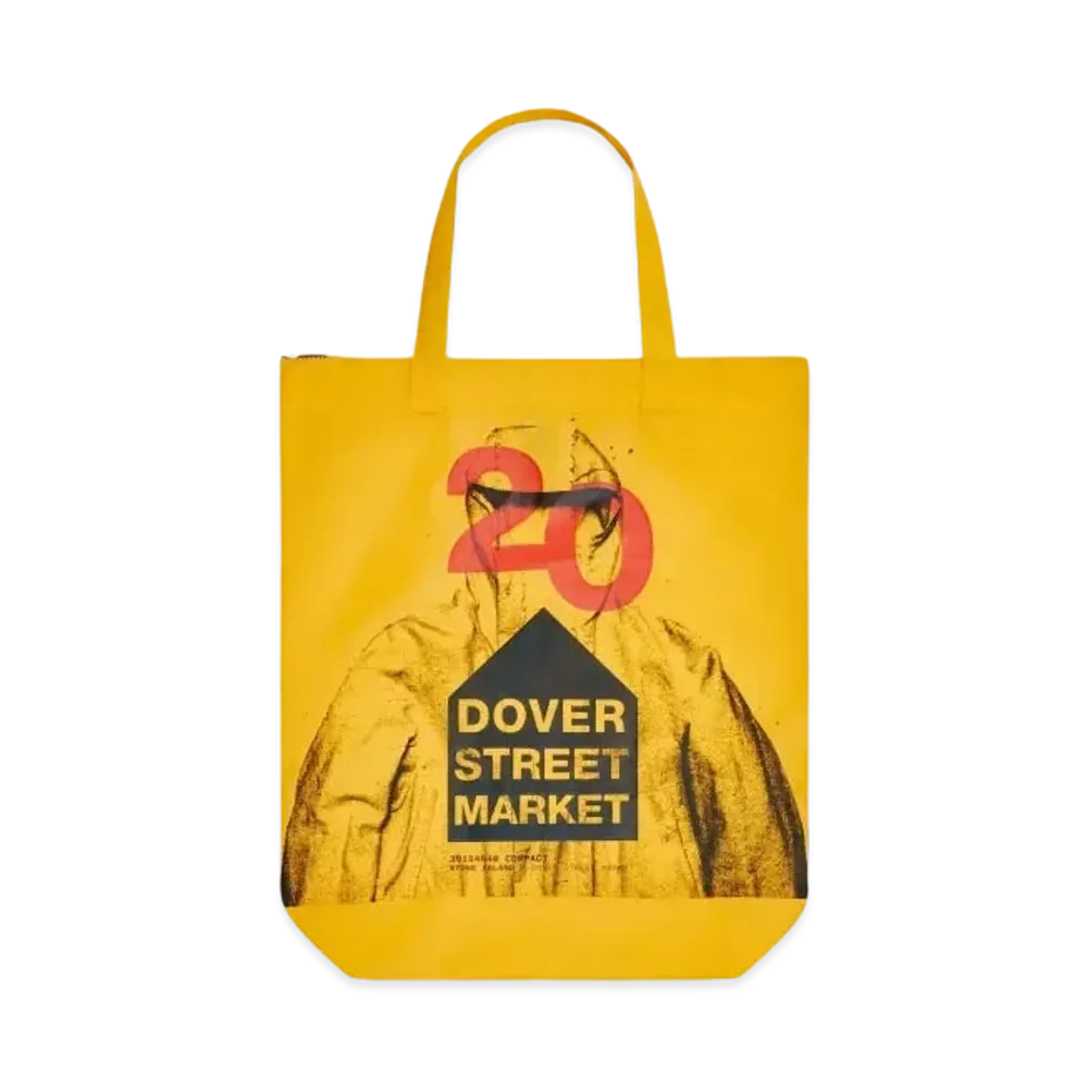 Dover Street Market London x Stone Island 20th Anniversary Tote "Yellow"