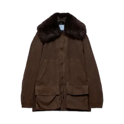PRADA Women's Canvas Jacket "Brown"