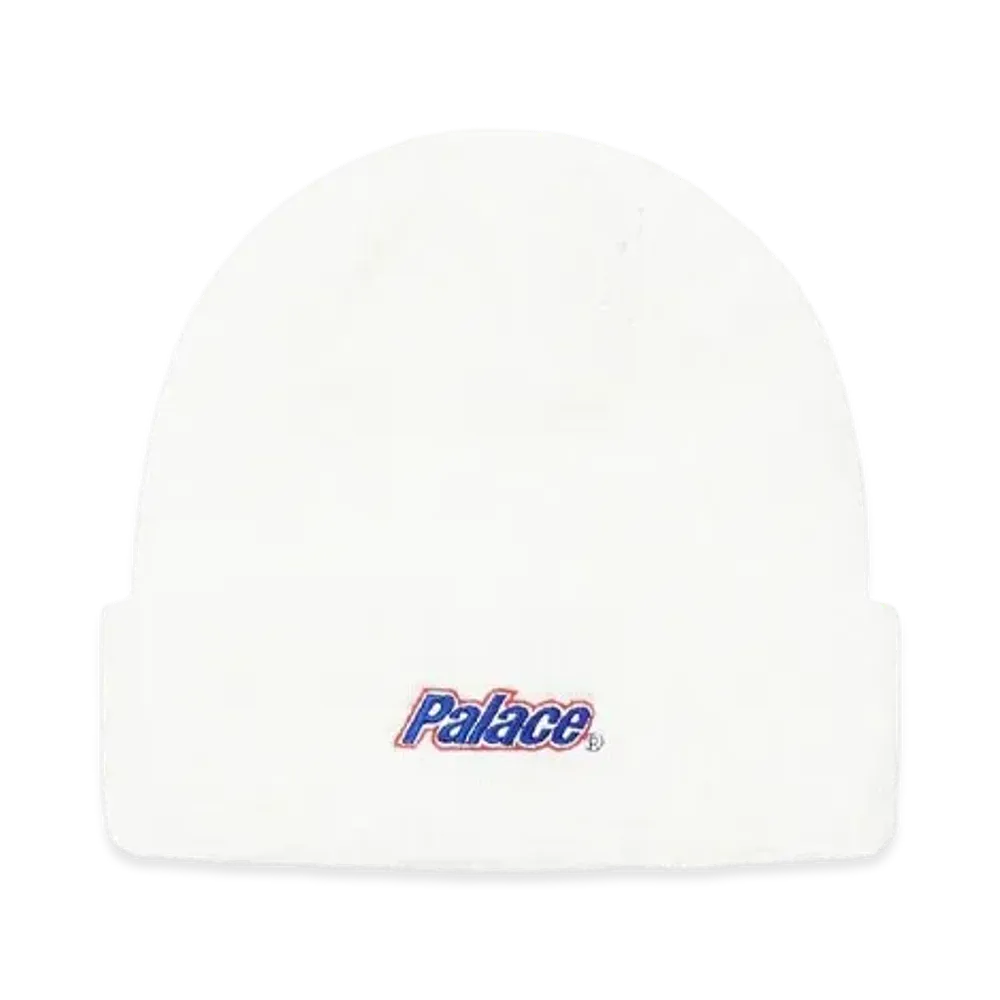 PALACE Lowercase Font Beanie "White"