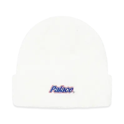 PALACE Lowercase Font Beanie "White"
