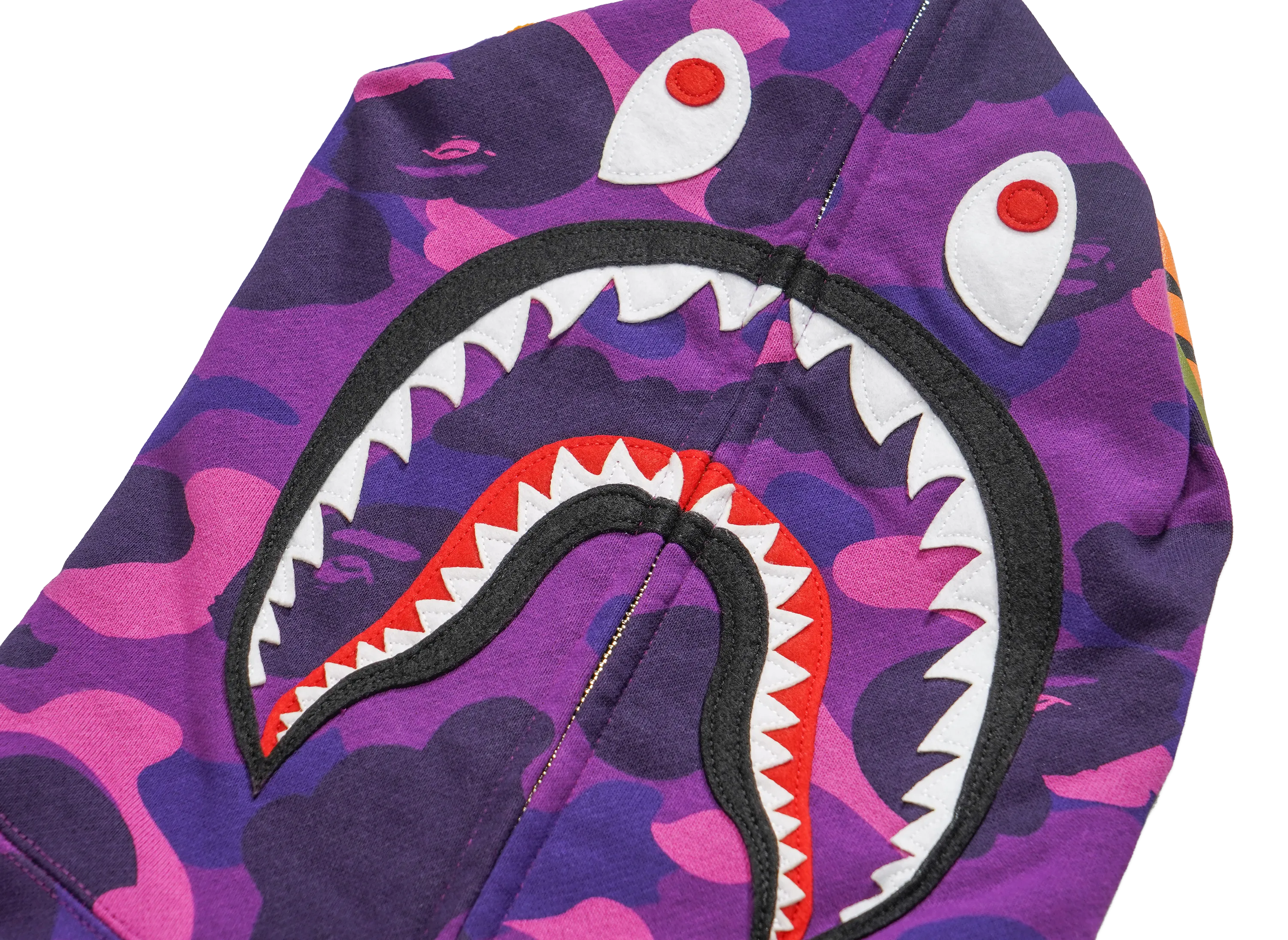 A BATHING APE Color Camo Shark Full Zip Hoodie 