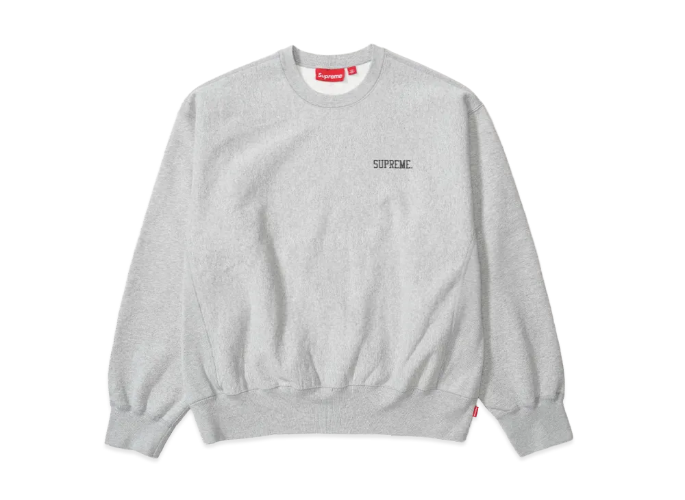 Supreme Washed Crewneck "Heather Grey"