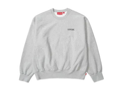 Supreme Washed Crewneck "Heather Grey"